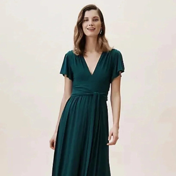 NWT BHLDN Maxi Dress Green - Picture 3 of 7